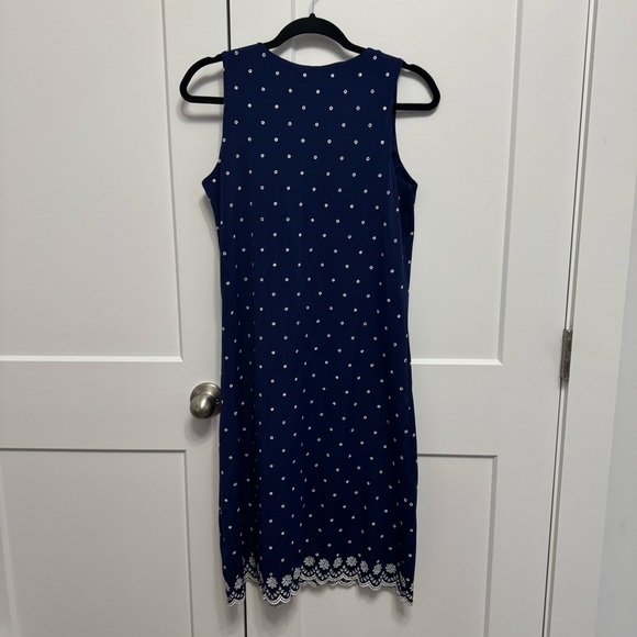 Jude Connally Beth Eyelet Shift Dress Navy White Size Small NEW WITH TAGS - Picture 6 of 10